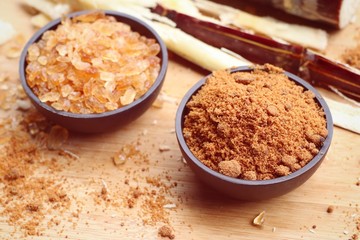 Cane sugar with molasses