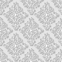 Abstract decorative 3d seamless pattern. Vector Illustration