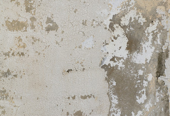 Background of peeled paint wall, texture, surface material.