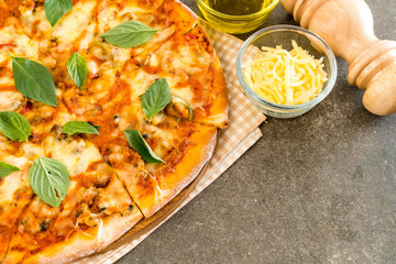 Clams pizza - Italian food