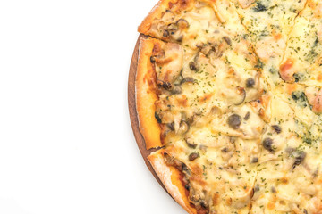  spinach and mushroom pizza