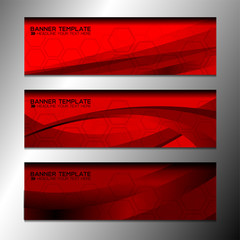 Abstract banner design background for website headers, vector illustration