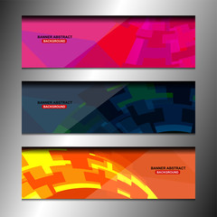 Fototapeta premium Abstract banner design background for website headers, vector illustration