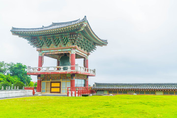Obraz premium Yakcheonsa Temple in Jeju Island, South Korea