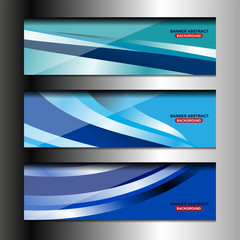 Abstract banner design background for website headers, vector illustration