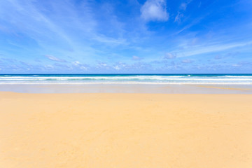 Fototapeta na wymiar Tropical beach, Kata Noi in phuket island, Andaman sea, Thailand