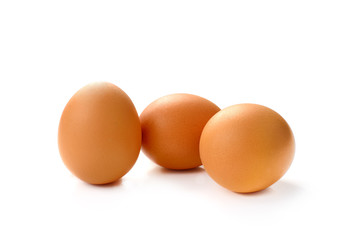 eggs isolated on white background