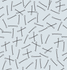 black hair clips pattern