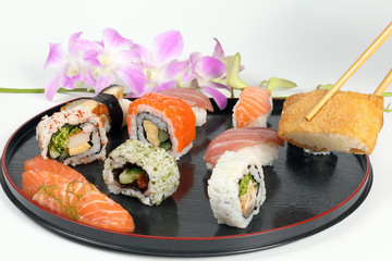 Healthy Colorful Sushi.