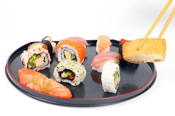 Healthy Colorful Sushi.