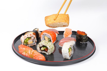 Healthy Colorful Sushi.