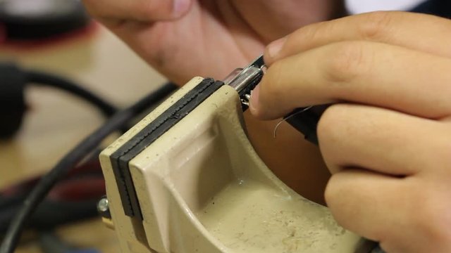 Working on motherboard