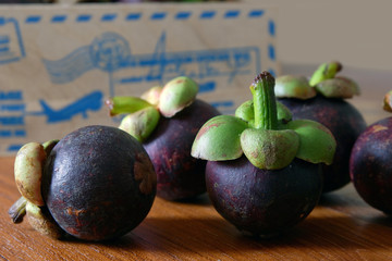 Mangosteen tropical fruit in Thailand.