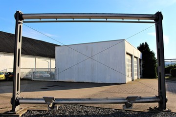 An image of a billboard, blank