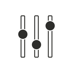 Adjustment vector icon.