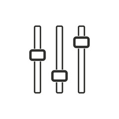 Adjustment vector icon.