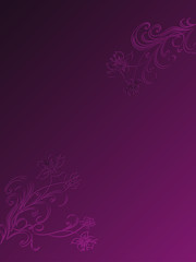 Western Violet Floral Background Template 