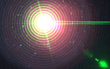 Abstract global beautiful backgrounds  lens flare lights.Colorful Wave lens flare