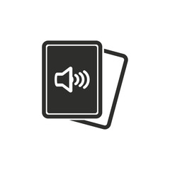 Audio book vector icon.