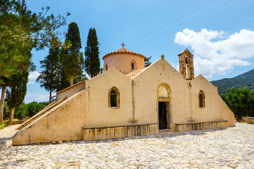The church Panagia Kera in the village Kritsa, Crete, Greece