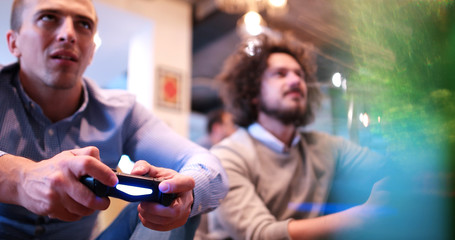 Office Workers Playing computer games