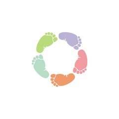 отпечаток ноги ребенка