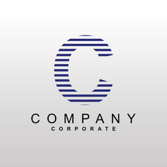 professional Business Logo Template, letter C