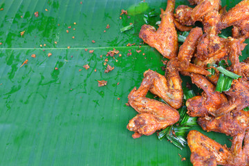 Fried chicken with black pepper.
