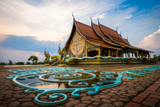 wat Sirindhorn Wararam Phu Prao temple in Ubon Ratchathani, thailand