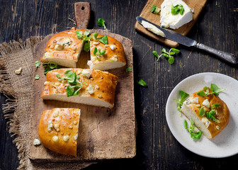 Homemade Focaccia bread.
