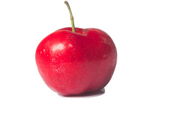 ripe cherries fruit , isolated on white background
