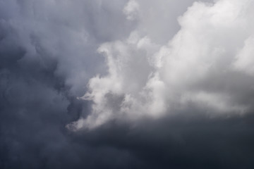 Dark clouds before rain storm. Natural background