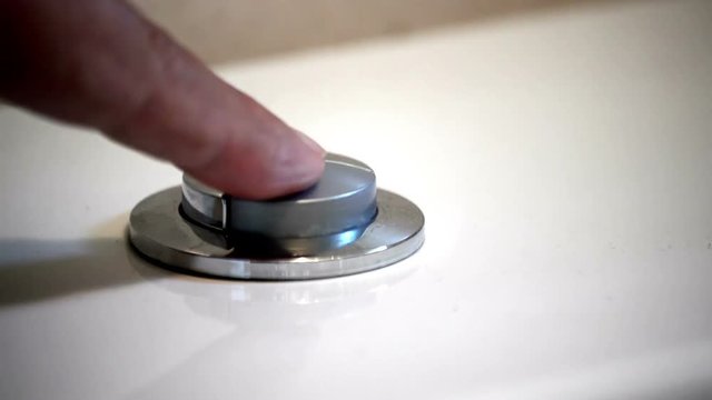 Flushing toilet. Dual flush button toilet,Flush toilet, toilet flush handle.