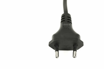 AC power plug, flat two-pole, round-pin Europlug (CEE 7/16)