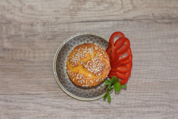 Corn bread decoration