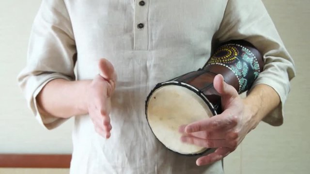 African Djembe drummer