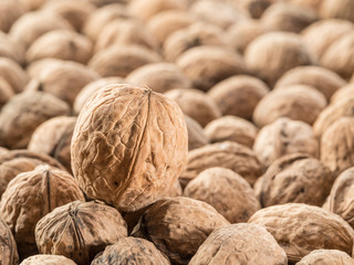 Walnuts. Food background.