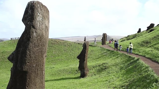 Easter island monuments