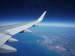 Flugzeug über Mallorca