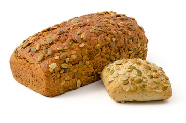 Kürbiskernbrot und -brötchen