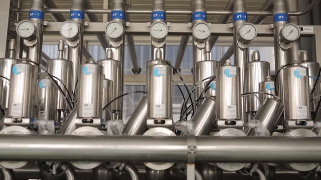 Pressure gauges in brewery