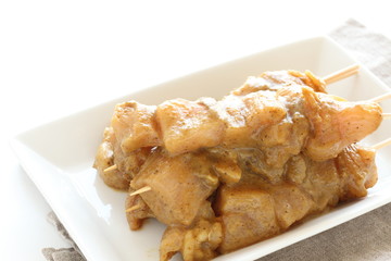 Indonasian food, prepared satay for cooking image