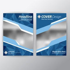 Business Brochure. Flyer Design. Leaflets a4 Template. Cover Book and Magazine. Annual Report Vector illustration. 