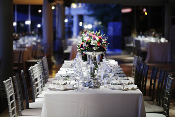 Wedding Guest Dining Table Decorations, Wedding Ceremony Dinner Dining Table
