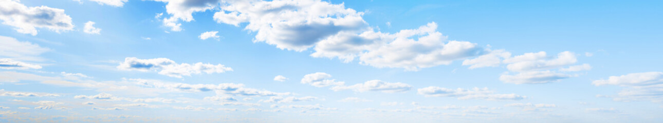 Sky clouds summer panorama
