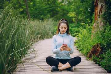 girl in forest