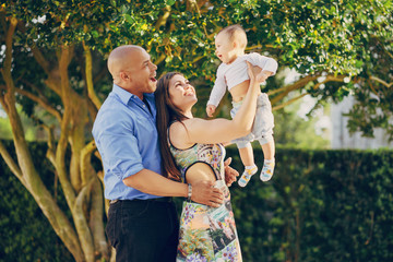 family on a walk