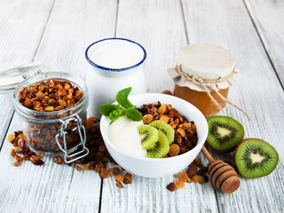 Granola cereal with nuts