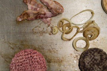 zubereitung eines Hamburger