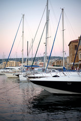 The old port in Chania Crete with yachts